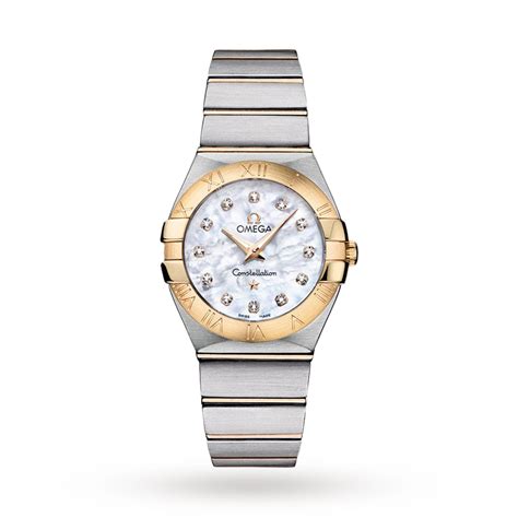 omega constellation ladies 27mm quartz watch|Omega Constellation price guide.